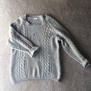 Beige colored oversized sweater